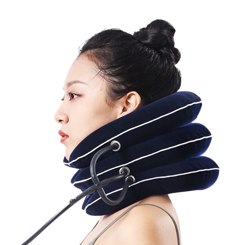 三層充氣枕 U型枕 充氣枕 護頸枕 旅行頸枕 充氣頸枕 頸枕 旅行充氣枕-細節圖2