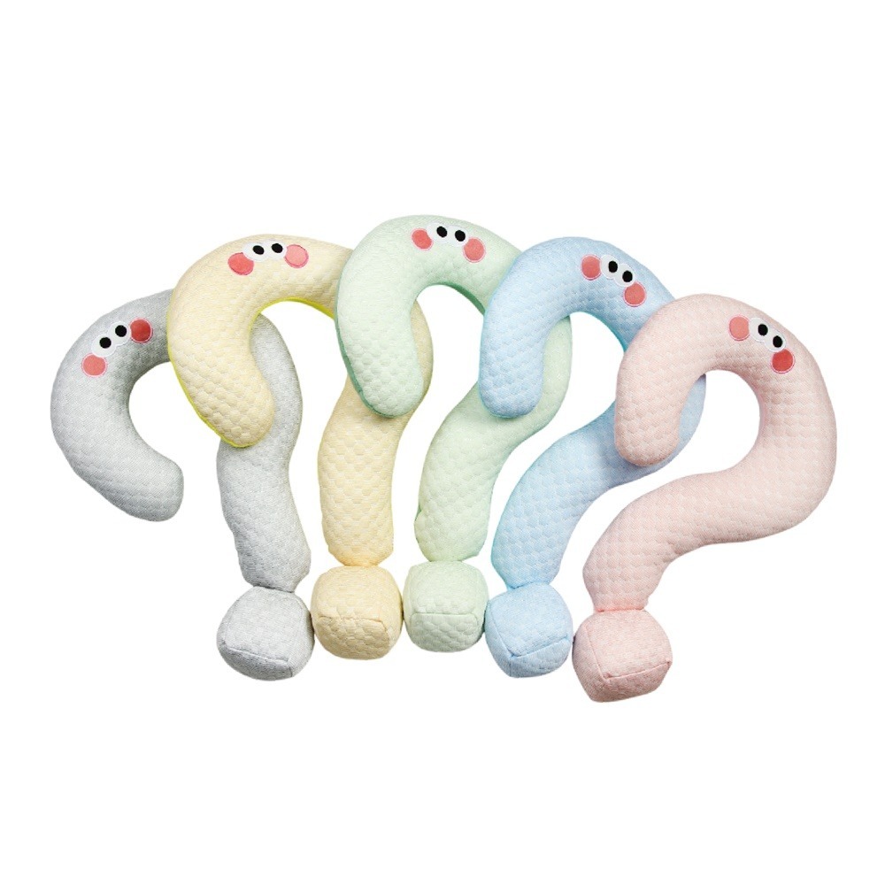 冰絲問號抱枕 問號抱枕 冰絲抱枕 造型枕 旅行枕 U型枕 辦公室抱枕 午睡枕 飛機枕 涼感枕 抱枕 靠墊 靠枕-細節圖2