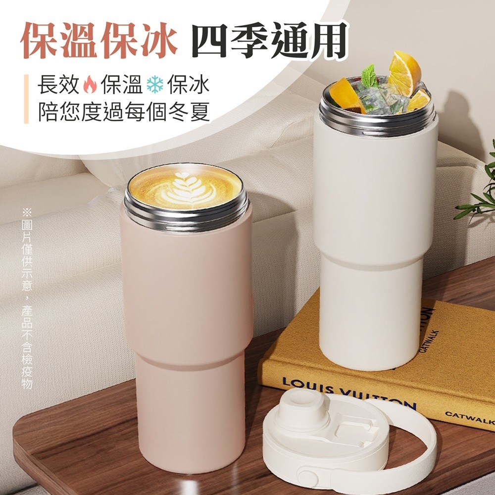 冰瓷爽樂杯 735ml 陶瓷保溫杯 陶瓷咖啡杯 陶瓷隨行杯 手提保溫杯 陶瓷冰霸杯 陶瓷保溫 吸管保溫杯 吸管杯-細節圖5