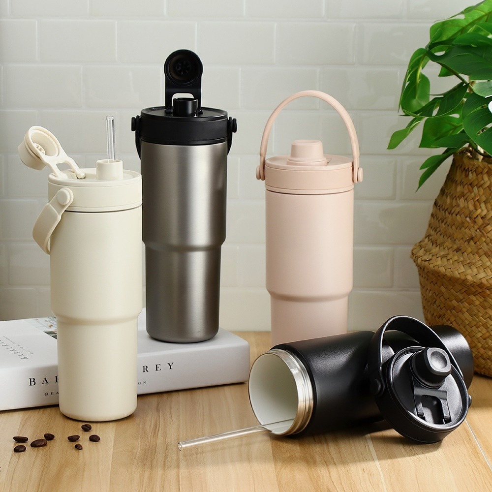 冰瓷爽樂杯 735ml 陶瓷保溫杯 陶瓷咖啡杯 陶瓷隨行杯 手提保溫杯 陶瓷冰霸杯 陶瓷保溫 吸管保溫杯 吸管杯-細節圖11