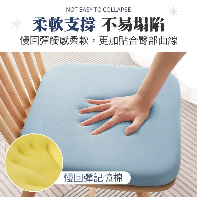 記憶棉涼感坐墊 涼感坐墊 冰絲坐墊 辦公椅坐墊 電腦椅坐墊 汽車坐墊 厚坐墊-細節圖4