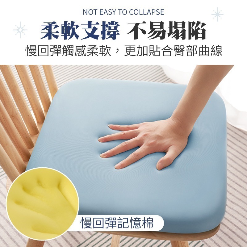 記憶棉涼感坐墊 涼感坐墊 冰絲坐墊 辦公椅坐墊 電腦椅坐墊 汽車坐墊 厚坐墊-細節圖4