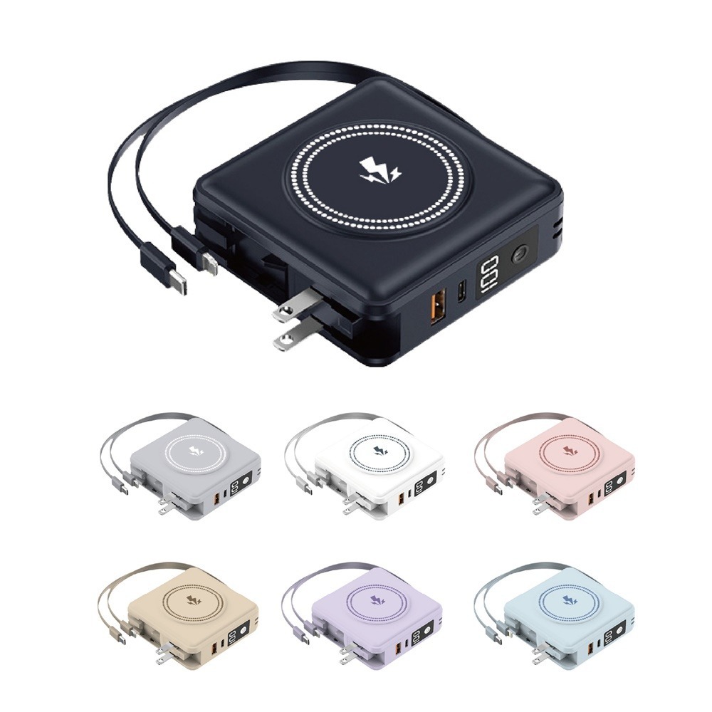 全能旅充行動電源 10000mAh 快充充電器 15000mAh 行動電源 快充 充電寶 多功能行動電源 萬能充 行充-細節圖2