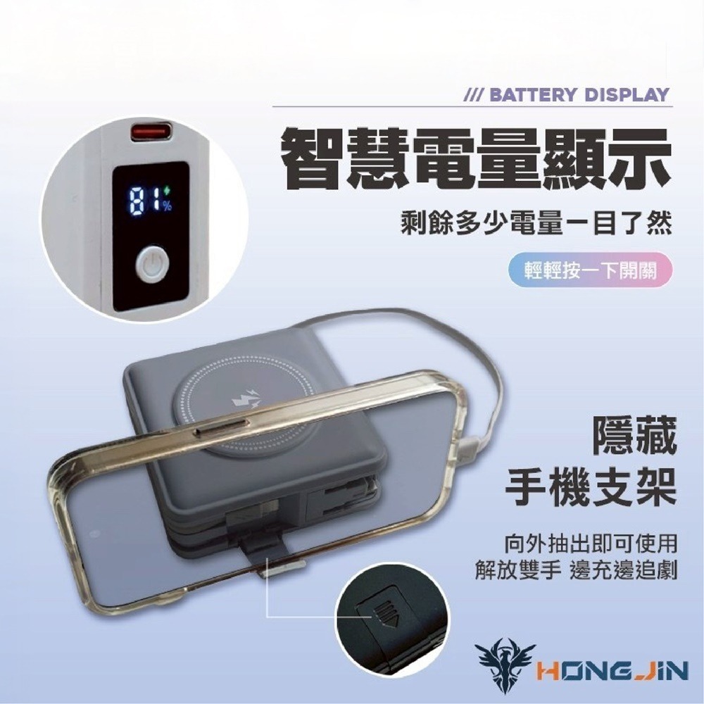 全能旅充行動電源 10000mAh 快充充電器 15000mAh 行動電源 快充 充電寶 多功能行動電源 萬能充 行充-細節圖5