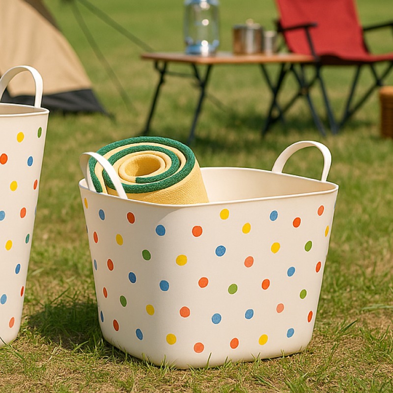 萬用收納桶 手提收納籃 玩具收納籃 衣物收納箱 髒衣籃 大收納箱 置物箱收納 雜物收納籃 收納 收納籃 置物籃-細節圖9