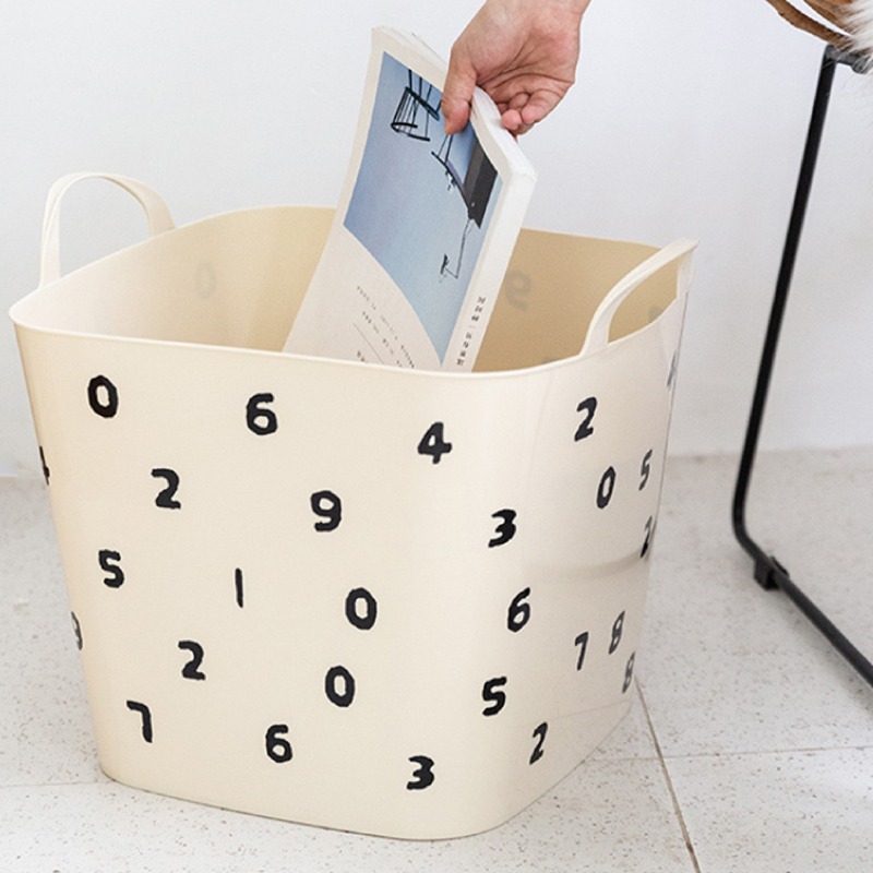 萬用收納桶 手提收納籃 玩具收納籃 衣物收納箱 髒衣籃 大收納箱 置物箱收納 雜物收納籃 收納 收納籃 置物籃-細節圖11