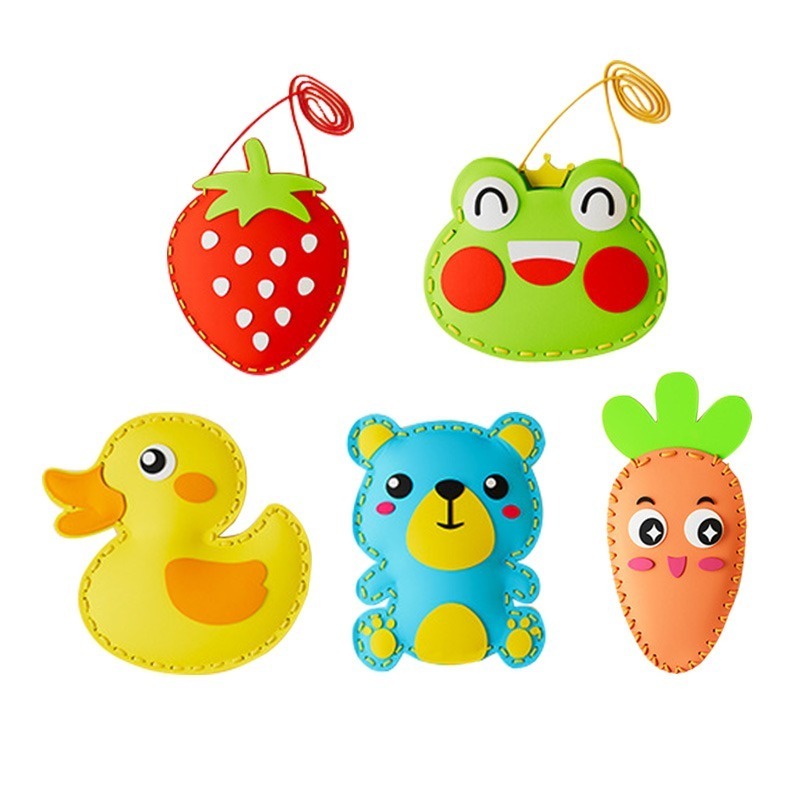 安全縫針 5款圖案 兒童縫縫樂 手工縫縫樂 縫縫樂 DIY手工縫紉 動物縫縫樂 蔬菜縫縫樂 兒童縫紉 手工縫紉 縫縫樂材-細節圖2