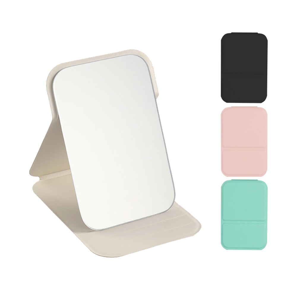 桌面可立 摺疊隨身鏡 隨身鏡 摺疊鏡 小鏡子 摺疊化妝鏡 化妝鏡 美妝鏡 折疊鏡 鏡子 隨身化妝鏡 摺疊鏡 手拿鏡-細節圖2