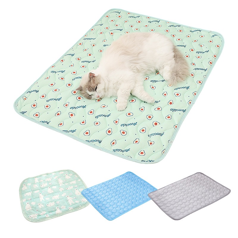 寵物冰絲涼感墊 寵物涼墊 寵物涼蓆 寵物冰墊 冰絲涼墊 寵物冰絲墊 寵物涼感墊 貓睡墊 狗床 寵物睡墊  貓狗窩-細節圖2