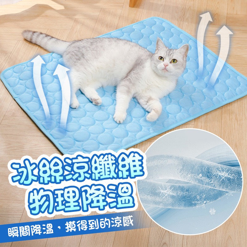 寵物冰絲涼感墊 寵物涼墊 寵物涼蓆 寵物冰墊 冰絲涼墊 寵物冰絲墊 寵物涼感墊 貓睡墊 狗床 寵物睡墊  貓狗窩-細節圖5