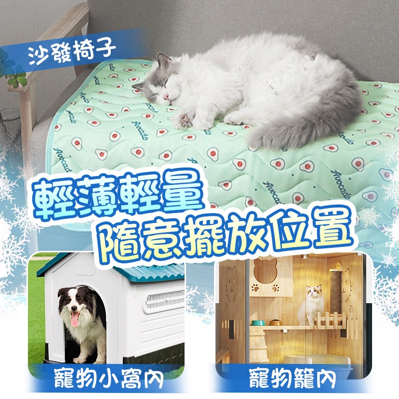 寵物冰絲涼感墊 寵物涼墊 寵物涼蓆 寵物冰墊 冰絲涼墊 寵物冰絲墊 寵物涼感墊 貓睡墊 狗床 寵物睡墊  貓狗窩-細節圖6