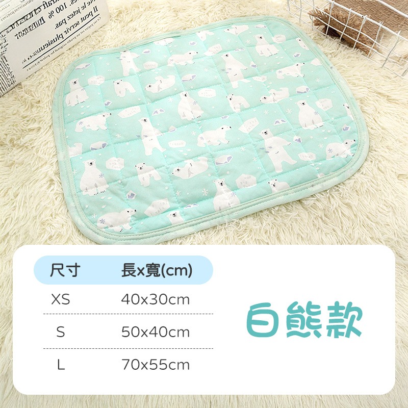 寵物冰絲涼感墊 寵物涼墊 寵物涼蓆 寵物冰墊 冰絲涼墊 寵物冰絲墊 寵物涼感墊 貓睡墊 狗床 寵物睡墊  貓狗窩-規格圖10