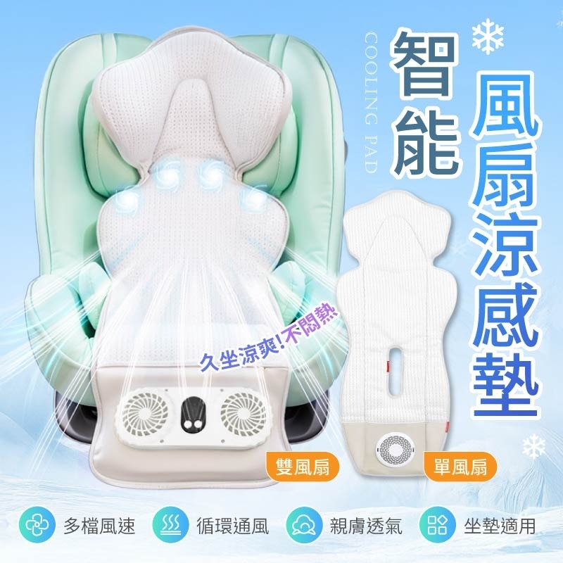 智能風扇涼感墊 嬰幼兒風扇涼墊 通風散熱 風扇涼墊 涼感墊 推車涼感墊 推車坐墊 通風坐墊 坐墊 推車 娃娃車-細節圖3