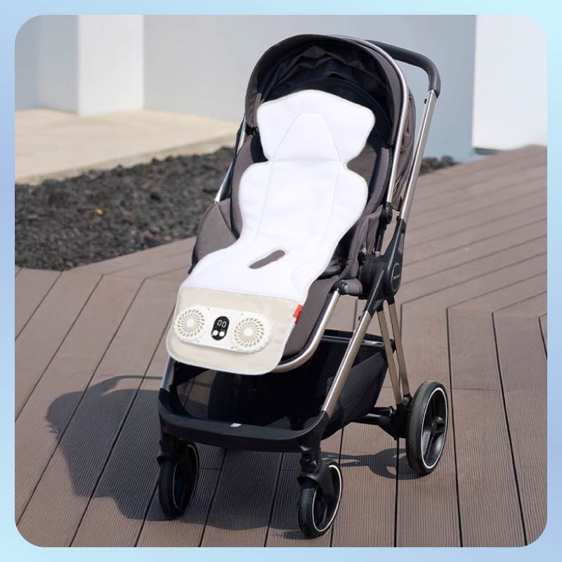 智能風扇涼感墊 嬰幼兒風扇涼墊 通風散熱 風扇涼墊 涼感墊 推車涼感墊 推車坐墊 通風坐墊 坐墊 推車 娃娃車-細節圖11