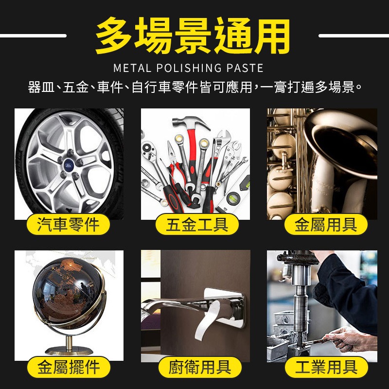 金屬拋光膏 不鏽鋼拋光膏 除鏽金屬膏 去鏽膏 鏡面拋光膏 家用金屬亮光膏 汽機車拋光膏 鍍鉻拋光 廚房水槽拋光-細節圖8