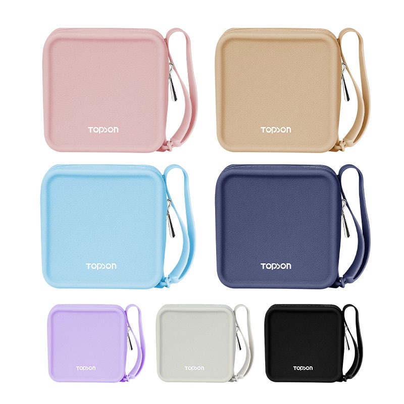 TOPSON 矽膠方形收納包 行動電源收納 防水收納包 口紅包 旅行包 隨身收納包 小物收納包 收納袋收納包 萬用包-細節圖2