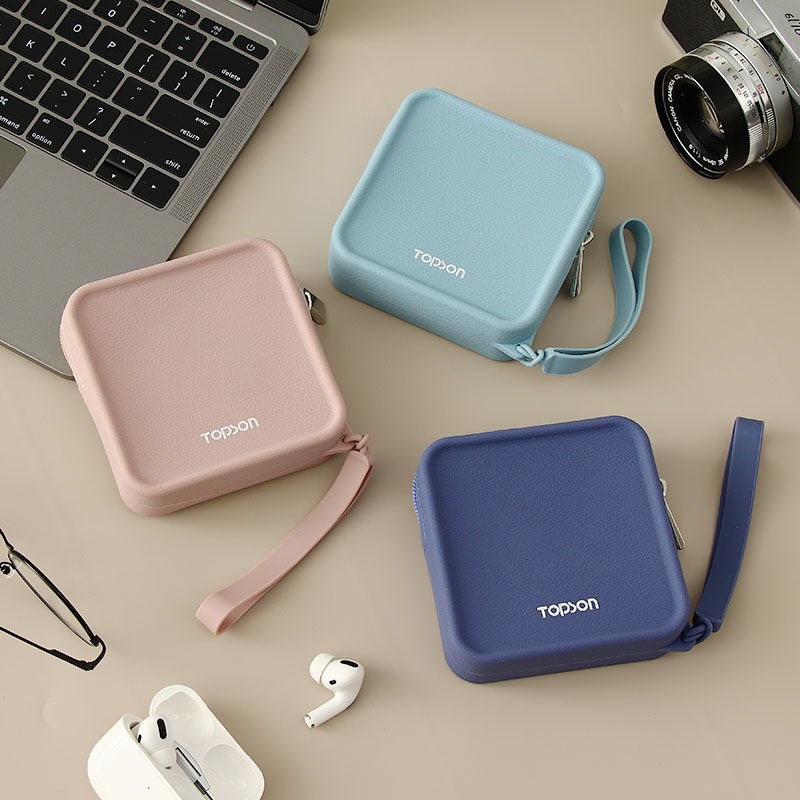 TOPSON 矽膠方形收納包 行動電源收納 防水收納包 口紅包 旅行包 隨身收納包 小物收納包 收納袋收納包 萬用包-細節圖11