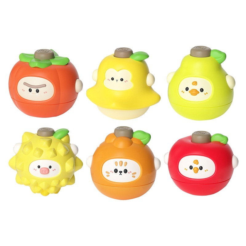 一鍵發射 水果造型陀螺 水果陀螺 水果小陀螺 水果陀螺轉轉樂 小陀螺 陀螺 對戰陀螺 碰撞轉轉樂 親子互動-細節圖2