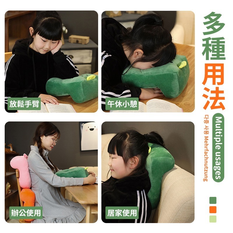 透氣孔設計 萌趣午睡枕 辦公枕 睡枕 卡通趴睡枕 趴睡枕 辦公靠枕 午休枕 靠枕 抱枕 涼感記憶午睡枕-細節圖6