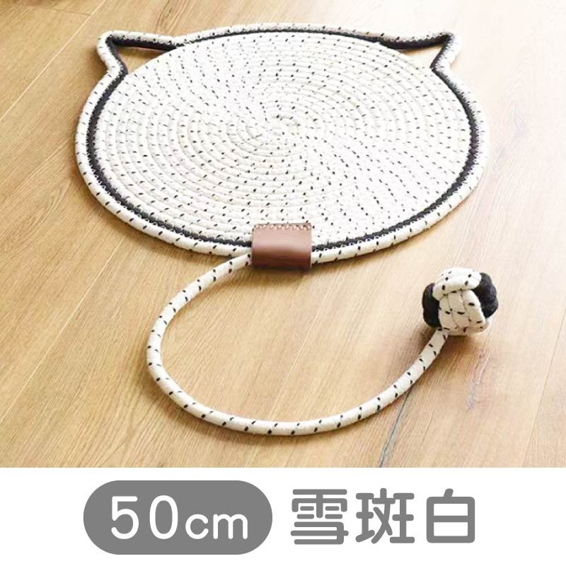 棉麻貓趴墊 手工編織 寵物墊 編織貓爪墊 造型寵物墊 棉麻墊 貓抓墊 貓睡墊 貓抓板 貓抓地毯-規格圖11