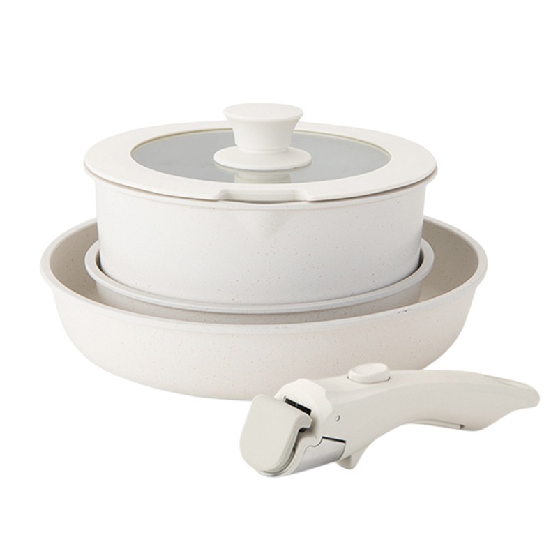 可拆卸鍋具組 不沾鍋 平底鍋 湯鍋 煎鍋 鍋具-細節圖2