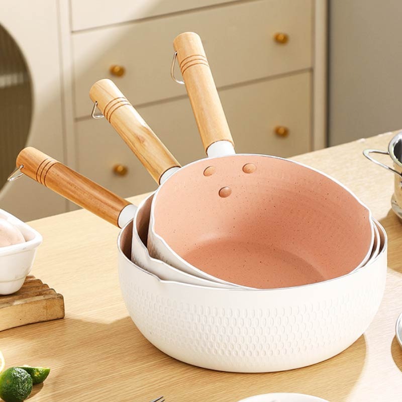 日式雪平鍋 22cm 麥飯石不沾鍋 麥飯石湯鍋 不沾雪平鍋-細節圖11