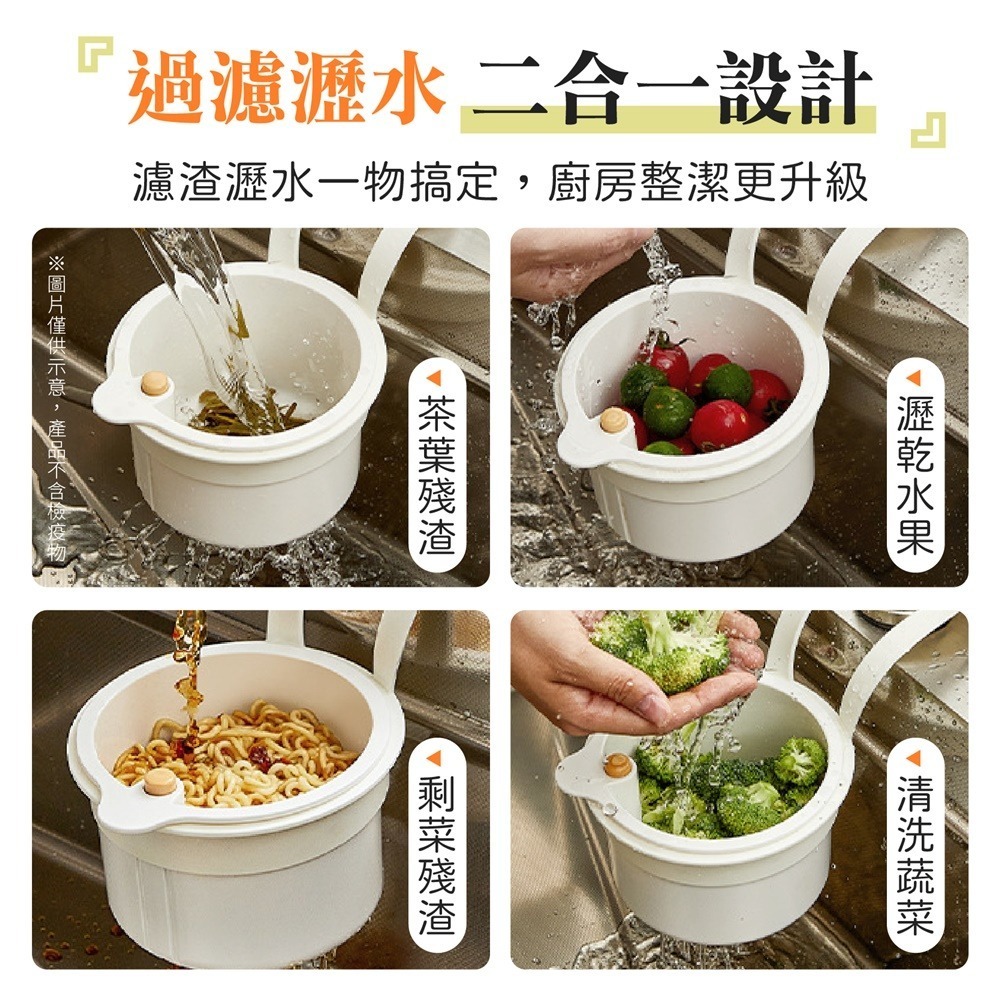 按壓式水槽掛籃 廚房水槽瀝水架 按壓瀝水籃 水槽掛籃 水槽瀝水架 殘渣過濾籃 水槽過濾籃 水龍頭瀝水籃-細節圖7