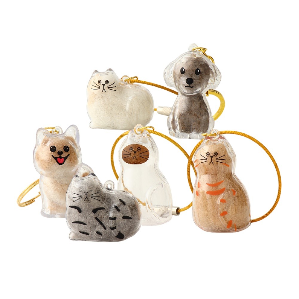 寵物毛髮收集器 貓狗毛髮收納 貓毛收集器 狗毛收集器 貓毛收集吊飾 貓毛收納盒 貓毛收集扭蛋 貓毛吊飾 透明貓毛收納-細節圖2