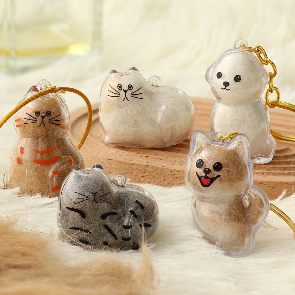 寵物毛髮收集器 貓狗毛髮收納 貓毛收集器 狗毛收集器 貓毛收集吊飾 貓毛收納盒 貓毛收集扭蛋 貓毛吊飾 透明貓毛收納-細節圖11