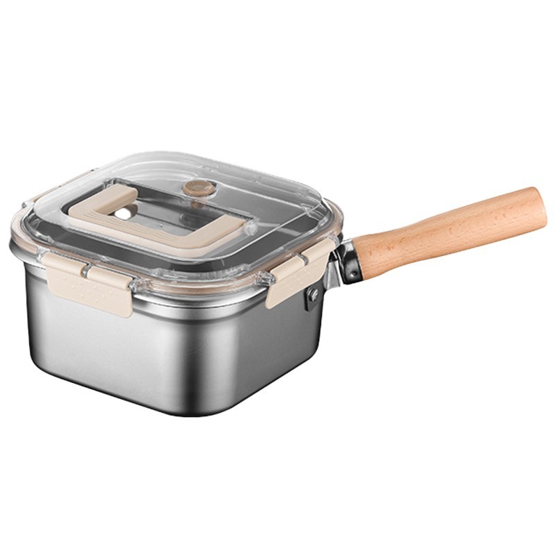多功能油炸鍋 多功能方形油炸鍋 家用方形油炸鍋 不鏽鋼方形油炸鍋 方形炸鍋-細節圖2