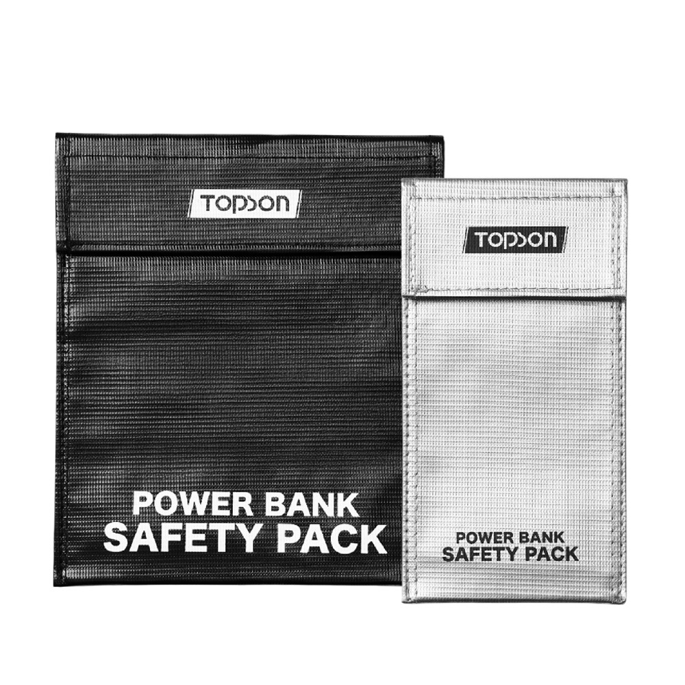 TOPSON 行動電源安全收納袋 鋰電池防爆袋 防火防爆袋 絕緣袋 防火袋 防爆袋 行動電源收納袋 行充收納袋-細節圖2