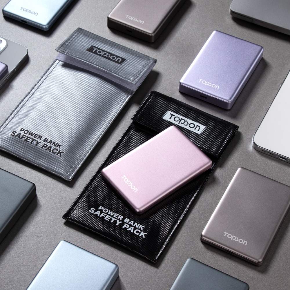 TOPSON 行動電源安全收納袋 鋰電池防爆袋 防火防爆袋 絕緣袋 防火袋 防爆袋 行動電源收納袋 行充收納袋-細節圖10