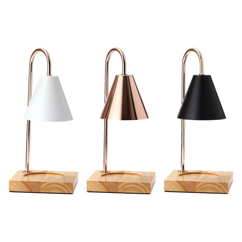 香薰融燭燈 贈香氛蠟燭 香薰蠟燭融燭燈 經典實木融蠟燈 香氛蠟燭燈-細節圖2