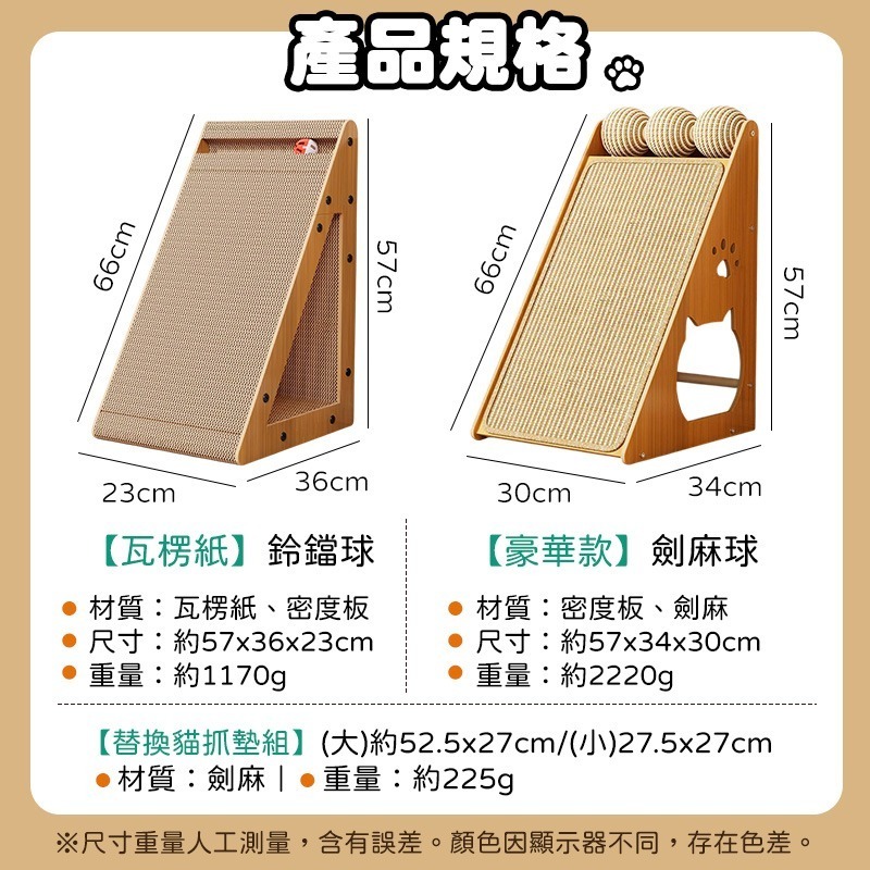 直立式貓抓板 三角立式貓抓板 立式貓抓板 立牆貓抓板 瓦楞紙貓抓板 三角形貓抓板 劍麻立式貓抓板-細節圖10