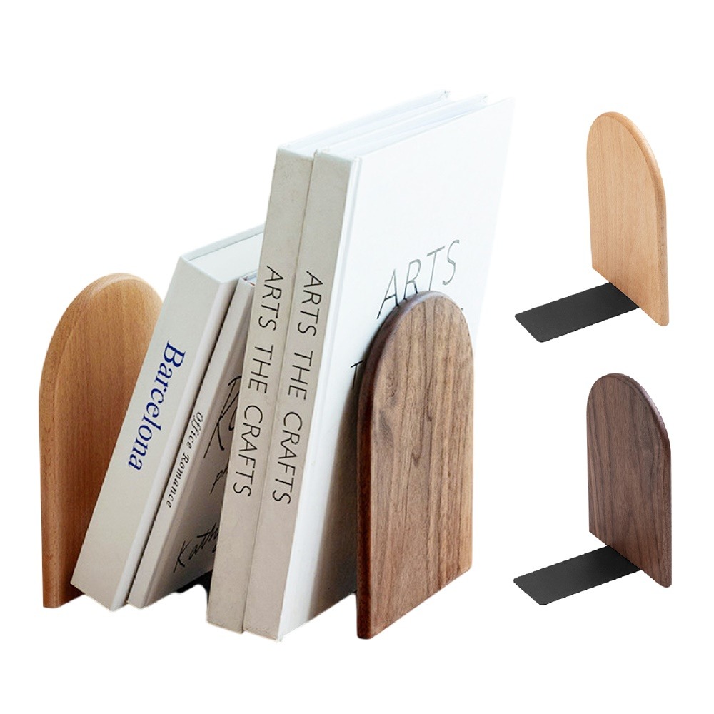 實木L型書架 木質書擋 實木書擋 L型書擋 實木立書擋 書架隔板 桌上收納書擋 木製書擋 L型書架-細節圖2