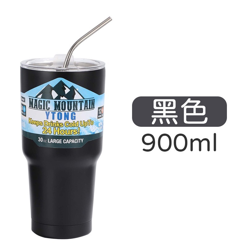 不鏽鋼冰霸杯 900ml冰霸杯 冰霸杯 經典冰霸杯 雙飲冰霸杯 保溫冰霸杯-規格圖10