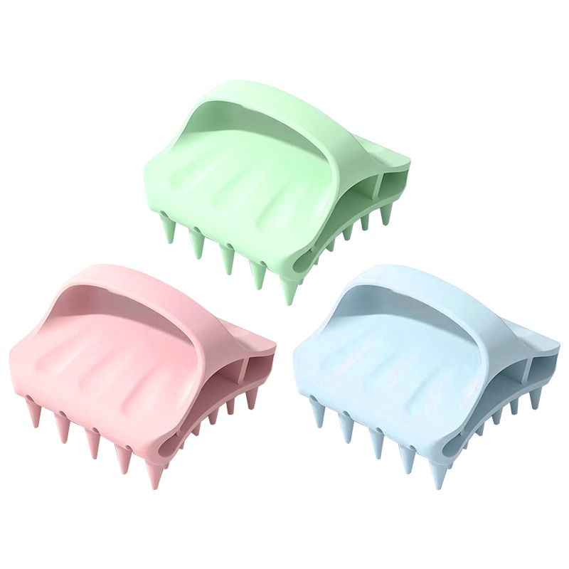 美甲洗頭梳 矽膠美甲洗頭梳 矽膠洗頭梳 保護美甲洗頭梳 美甲洗頭刷-細節圖2