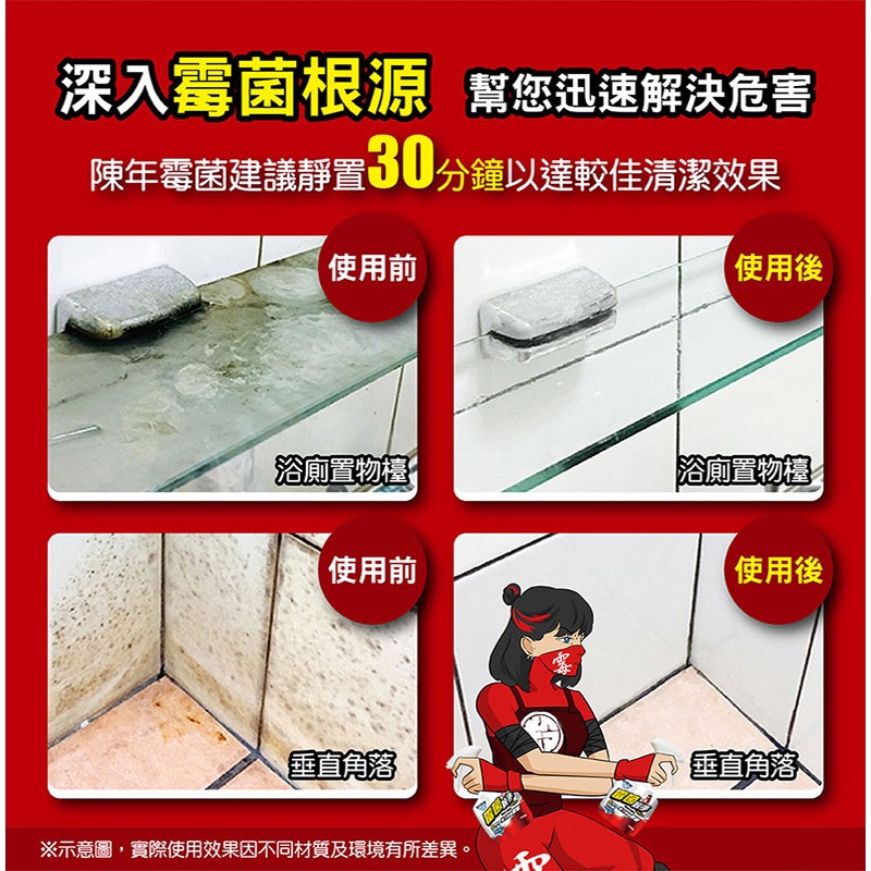 妙管家 清潔殺手 霉菌殺手 水垢殺手 油垢殺手 除垢 去污 除霉-細節圖4