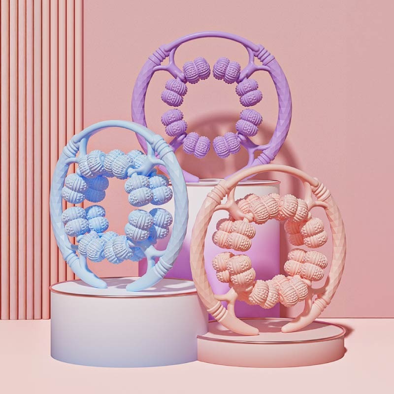 32輪環形按摩器 32滾輪按摩器 滾輪舒壓環 環形夾腿器 32輪夾腿按摩器-細節圖11