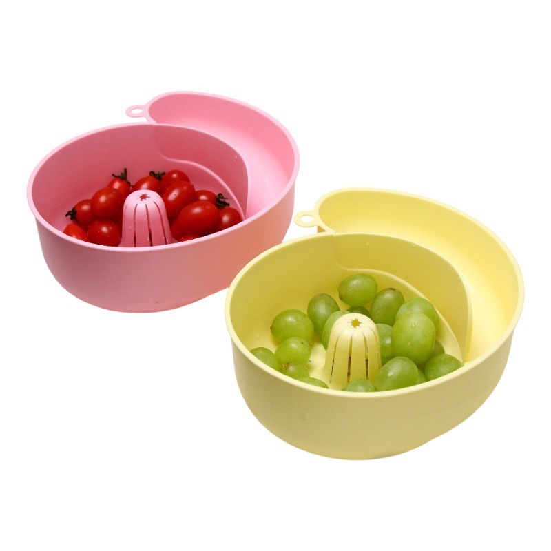 蝸牛清洗瀝水籃 蝸牛瀝水籃 水果清洗籃 自動清洗瀝水籃 懶人免手洗瀝水籃 果蔬清洗器 蝸牛清洗籃-細節圖2