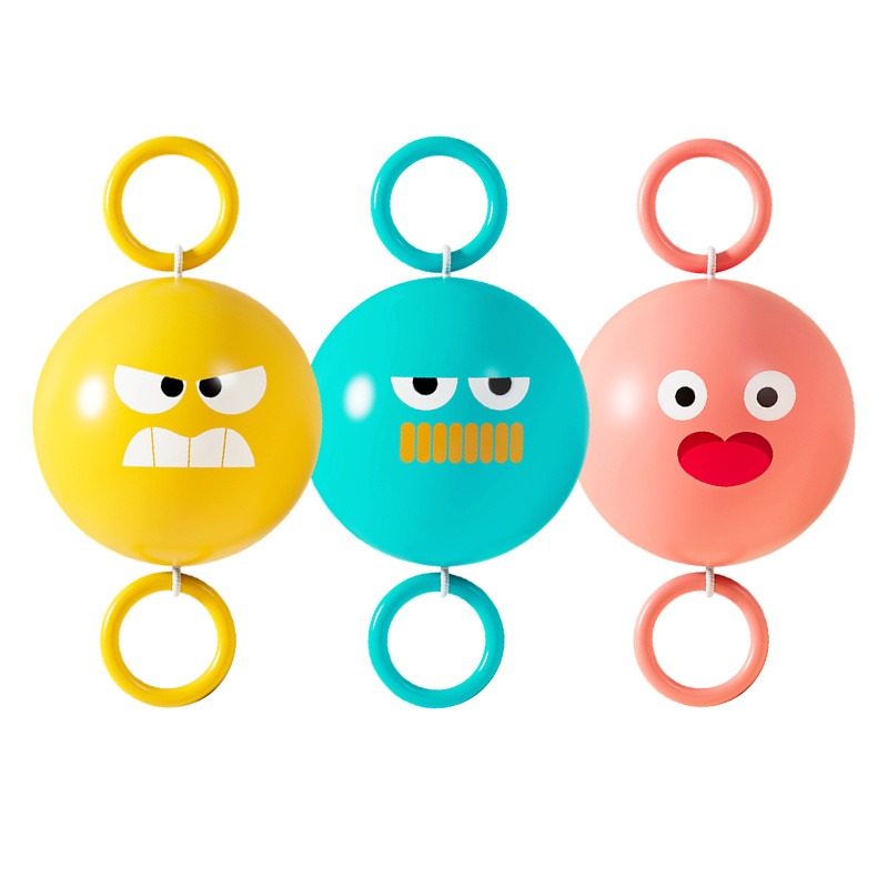 發光拉拉球 發光拉哨球 拉哨飛球 發光溜溜球 拉繩閃光球 可愛發光拉拉球 表情拉拉球-細節圖2