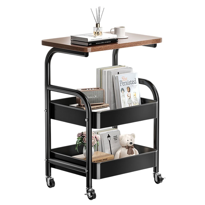 桌板置物推車 沙發邊桌 收納推車 層架推車 置物推車 移動推車 推車置物架-細節圖2