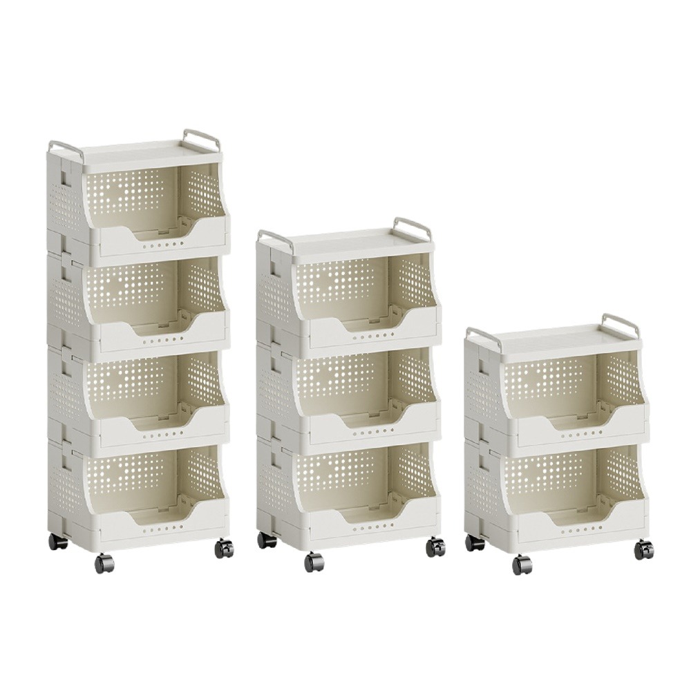 零食收納置物推車 零食置物架 帶輪小推車 置物手推車 可移動收納架 多層置物架推車 收納推車 層架推車 移動推車-細節圖2