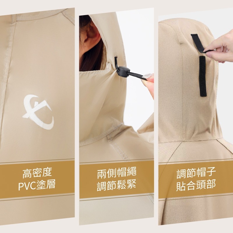 一體式雨衣 一件式雨衣 連身雨衣 機車雨衣 雨衣斗篷-細節圖7