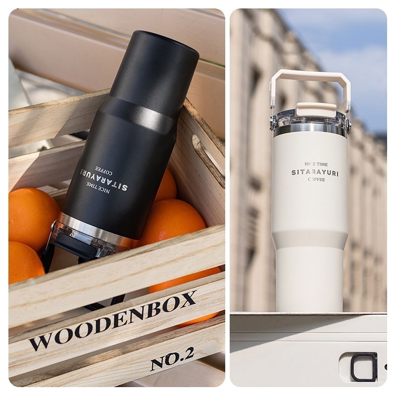 磁吸手提保溫杯 吸管杯 不鏽鋼保溫杯 大容量保溫杯 手提冰霸杯 雙飲保溫杯-細節圖9