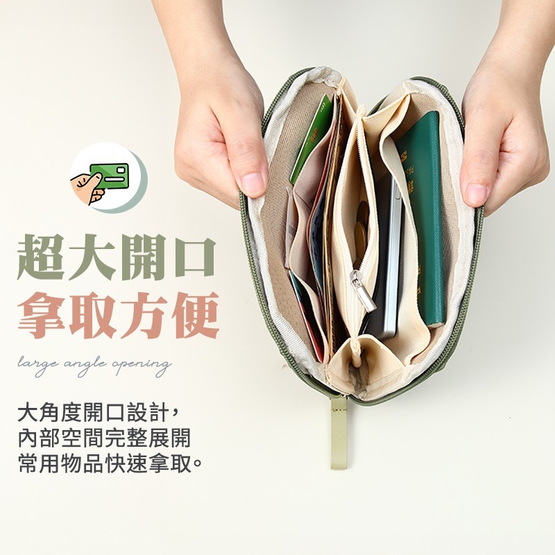 旅行護照包 純色尼龍旅行護照包 護照保護套 多功能護照夾 護照收納包 出國隨身包 防撞護照包-細節圖5