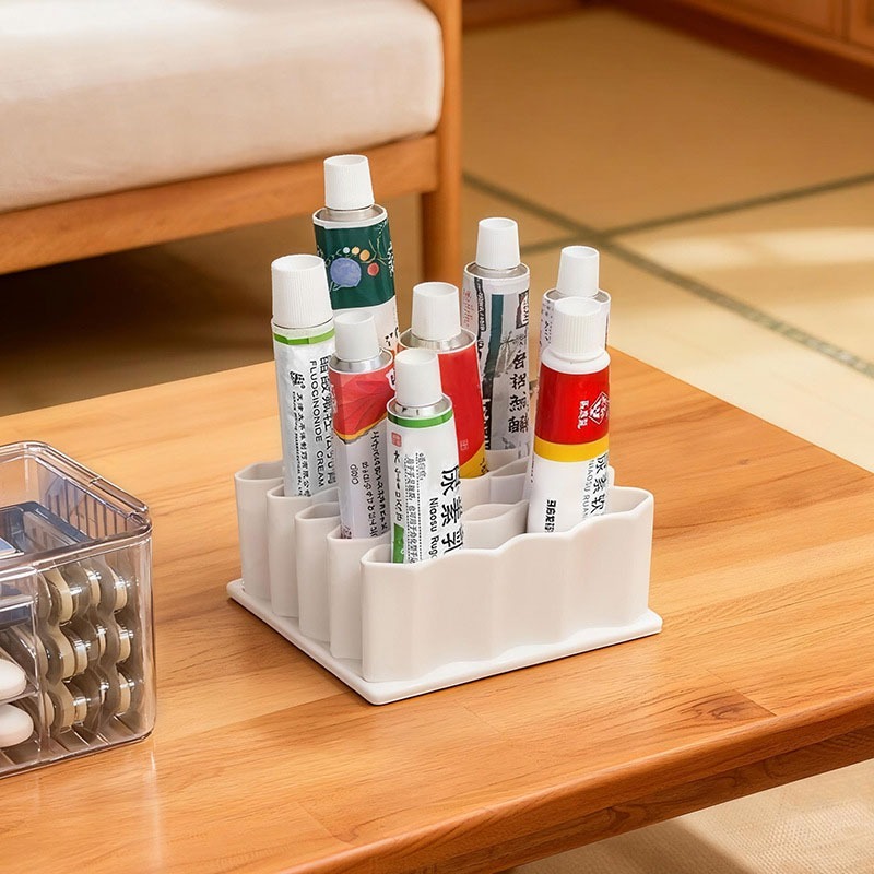 藥膏收納架 刷具晾曬 化妝品收納 筆架-細節圖9