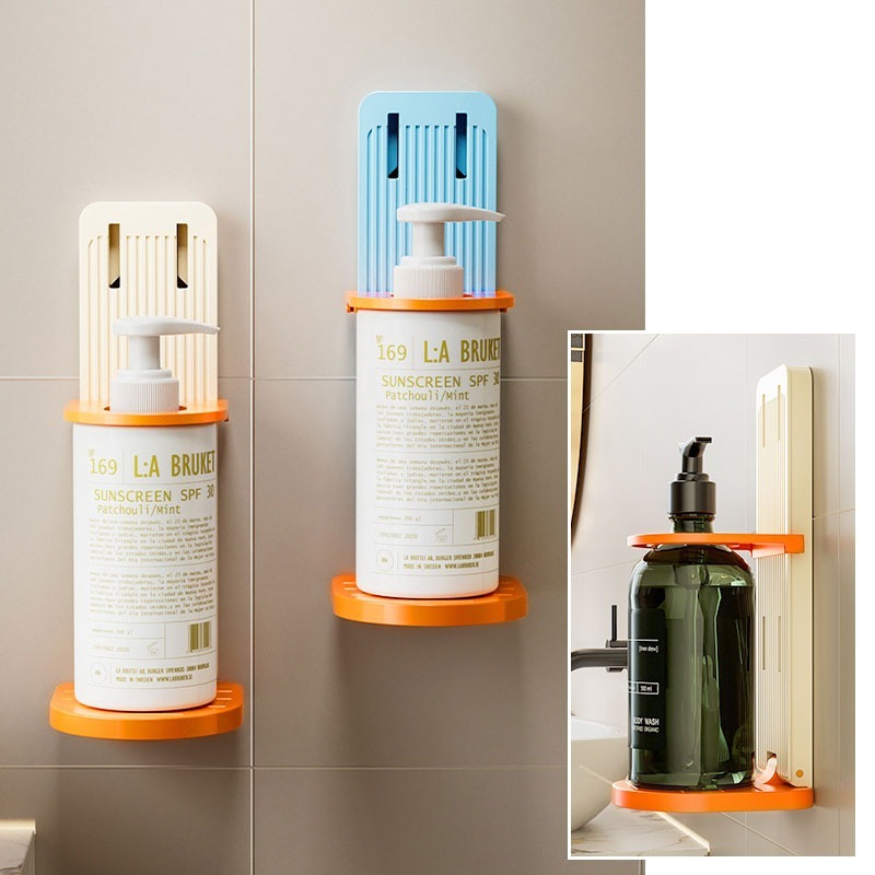 沐浴乳壁掛架 洗碗精掛架 免打孔掛架 按壓瓶掛架 洗髮精置物架-細節圖9