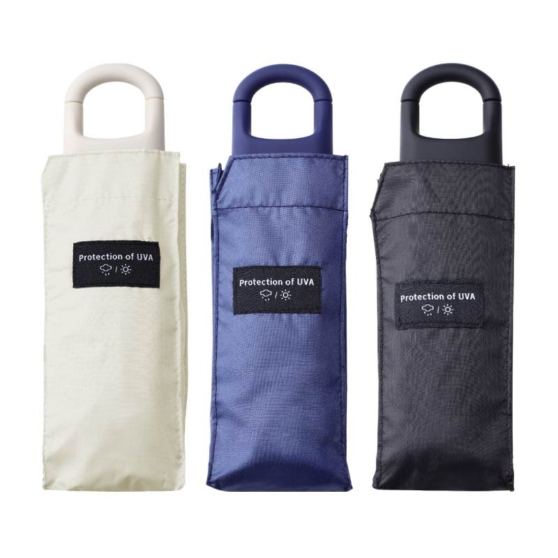 輕量環扣遮陽傘 輕量手動傘 輕量黑膠傘 迷你防曬傘 羽毛黑膠雨傘-細節圖2