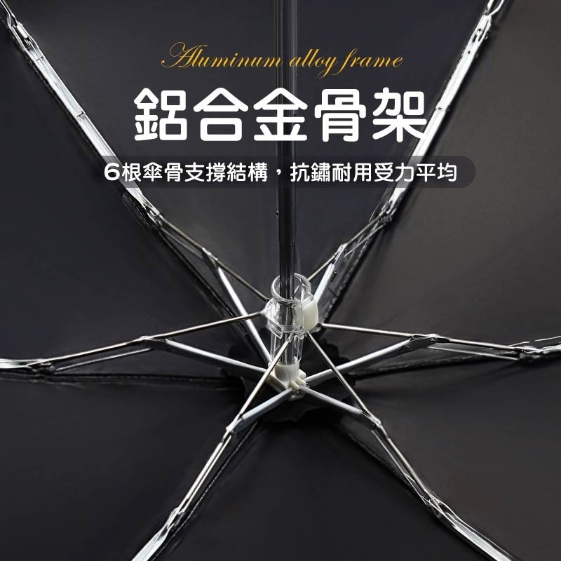 輕量環扣遮陽傘 輕量手動傘 輕量黑膠傘 迷你防曬傘 羽毛黑膠雨傘-細節圖7